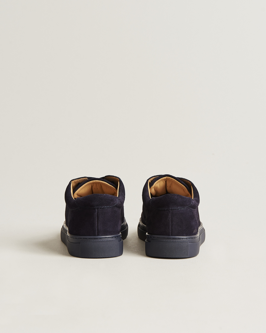 Herre | Myrqvist Oaxen Monochrome Sneaker Navy Suede | Myrqvist | Oaxen Monochrome Sneaker Navy Suede