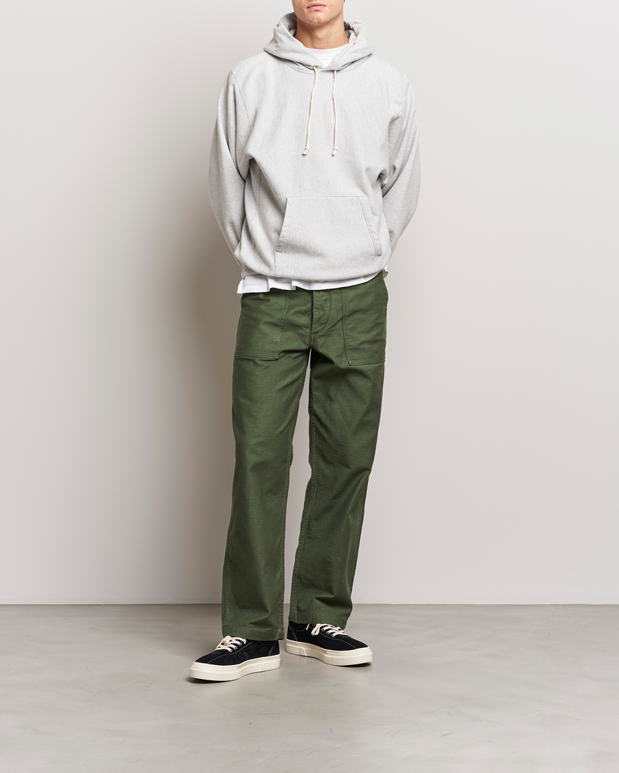 Herre | Gensere | orSlow | Heavy Weight Vintage Hoodie Light Grey