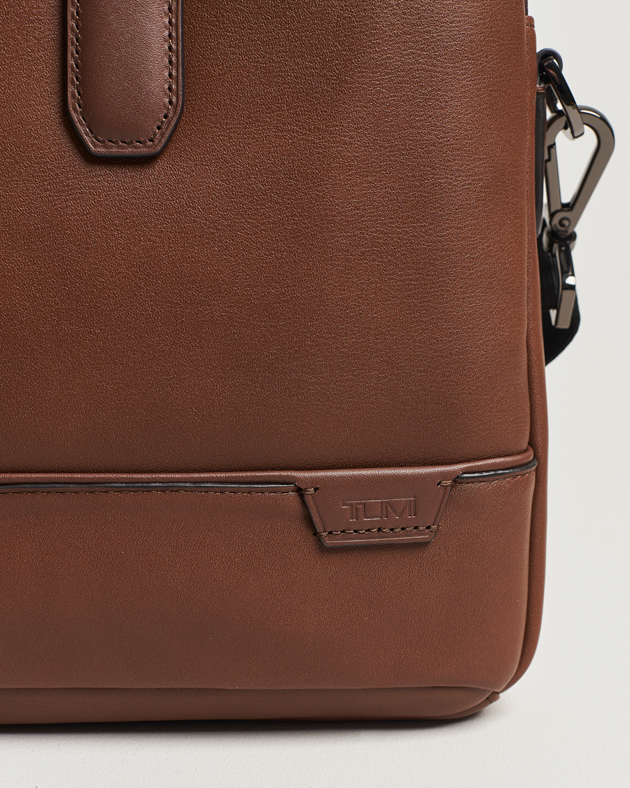 Herre | Vesker | TUMI | Harrison Sycamore Slim Leather Brief Cognac