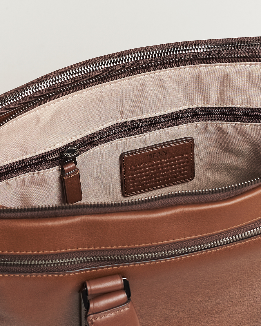 Herre | Vesker | TUMI | Harrison Sycamore Slim Leather Brief Cognac