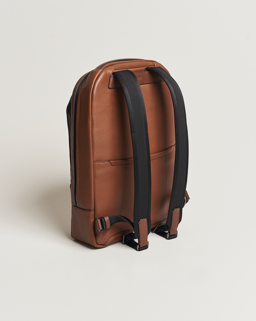 Herre | Vesker | TUMI | Harrison Bradner Leather Backpack Cognac
