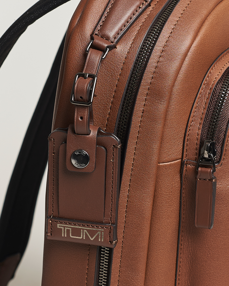 Herre | Vesker | TUMI | Harrison Bradner Leather Backpack Cognac