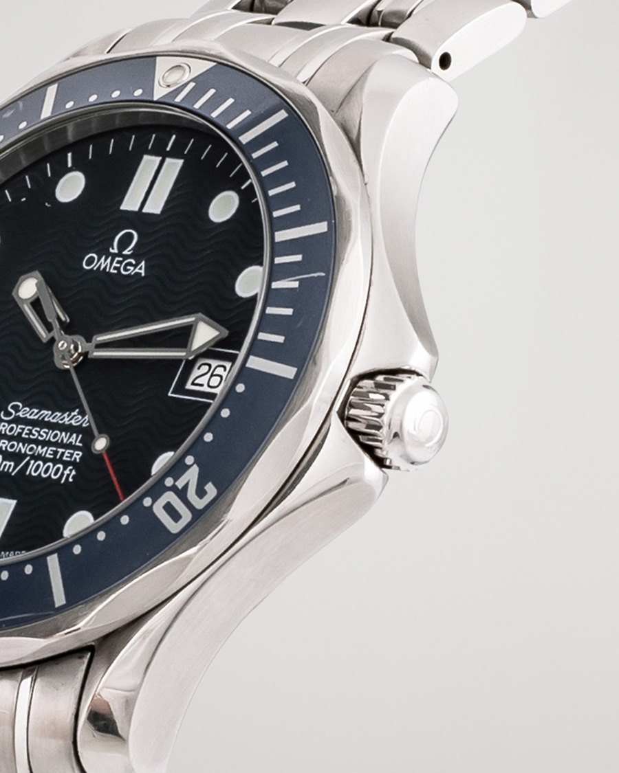 Herre | Omega Pre-Owned Seamaster Diver 300M 25318000 Steel Blue | Omega Pre-Owned | Seamaster Diver 300M 25318000 Steel Blue