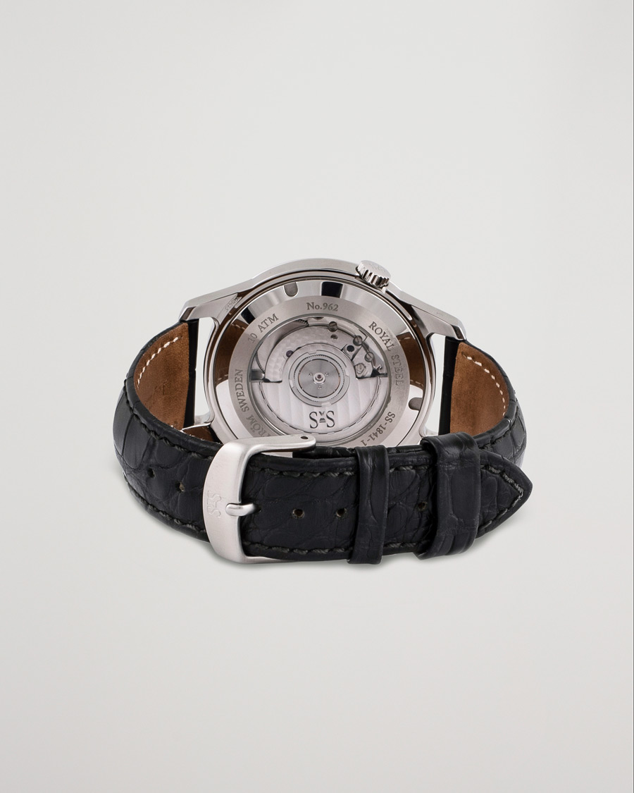 Herre | Sjöö Sandström Pre-Owned Royal Steel Classic 41mm SS-1841-1 Steel White | Sjöö Sandström Pre-Owned | Royal Steel Classic 41mm SS-1841-1 Steel White