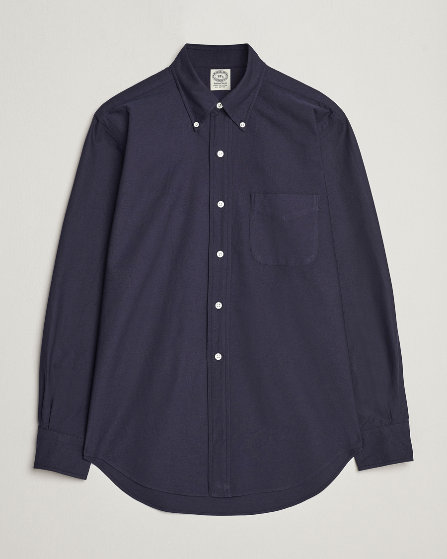 Herre | Kamakura Shirts | Kamakura Shirts | Vintage Ivy Oxford Button Down Shirt Navy