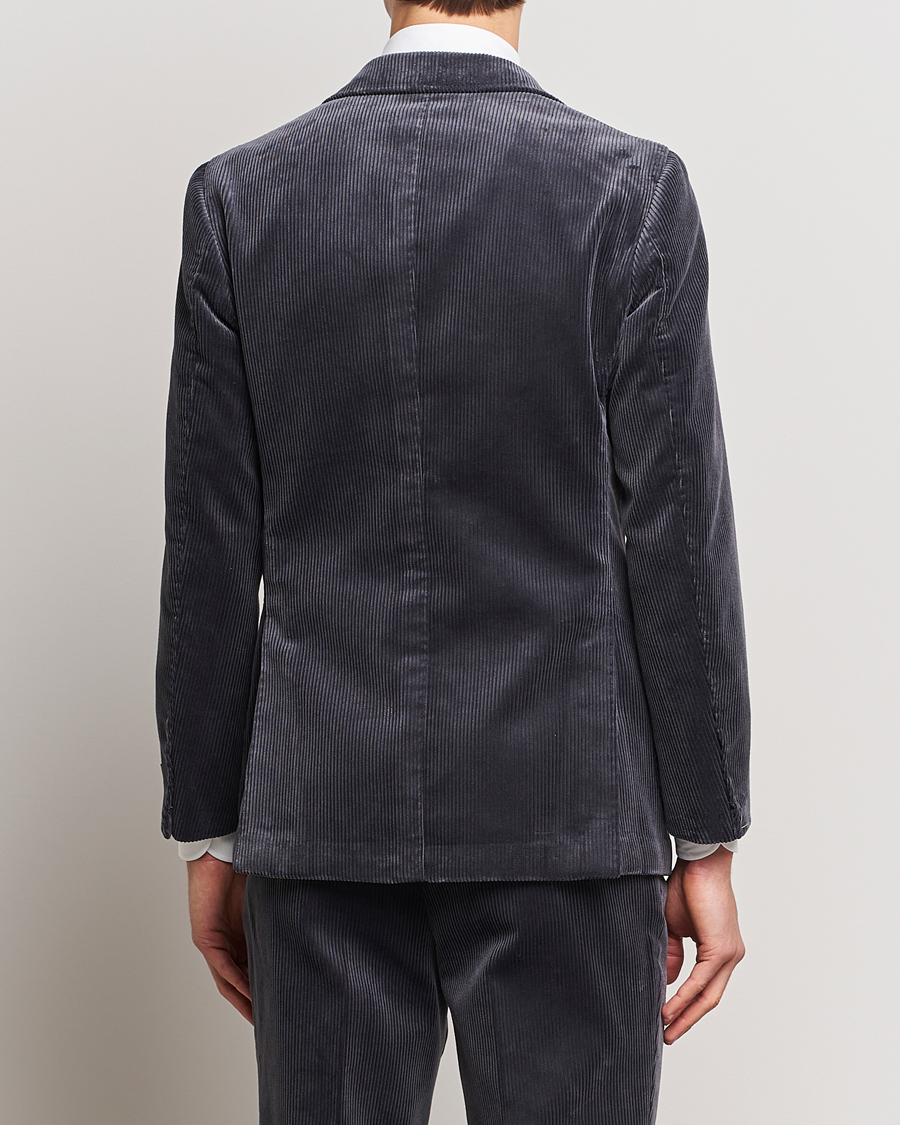 Herre | Dressjakker | Beams F | Corduroy Blazer Charcoal