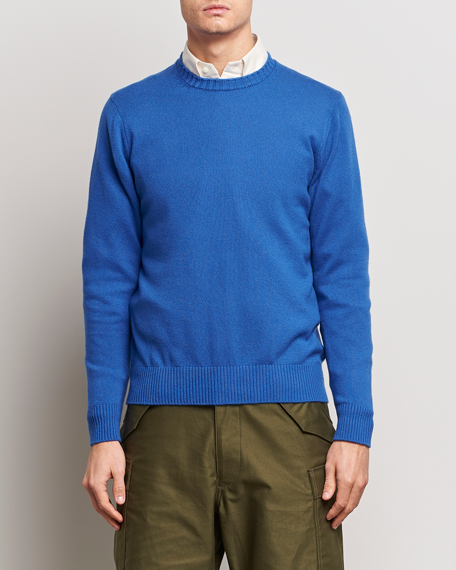 Herre | Gensere | Beams F | Cashmere Crew Neck Jumper Royal Blue