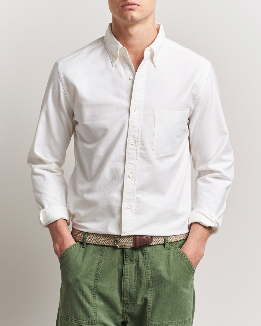 Herre | Preppy Authentic | BEAMS PLUS | Oxford Button Down Shirt White