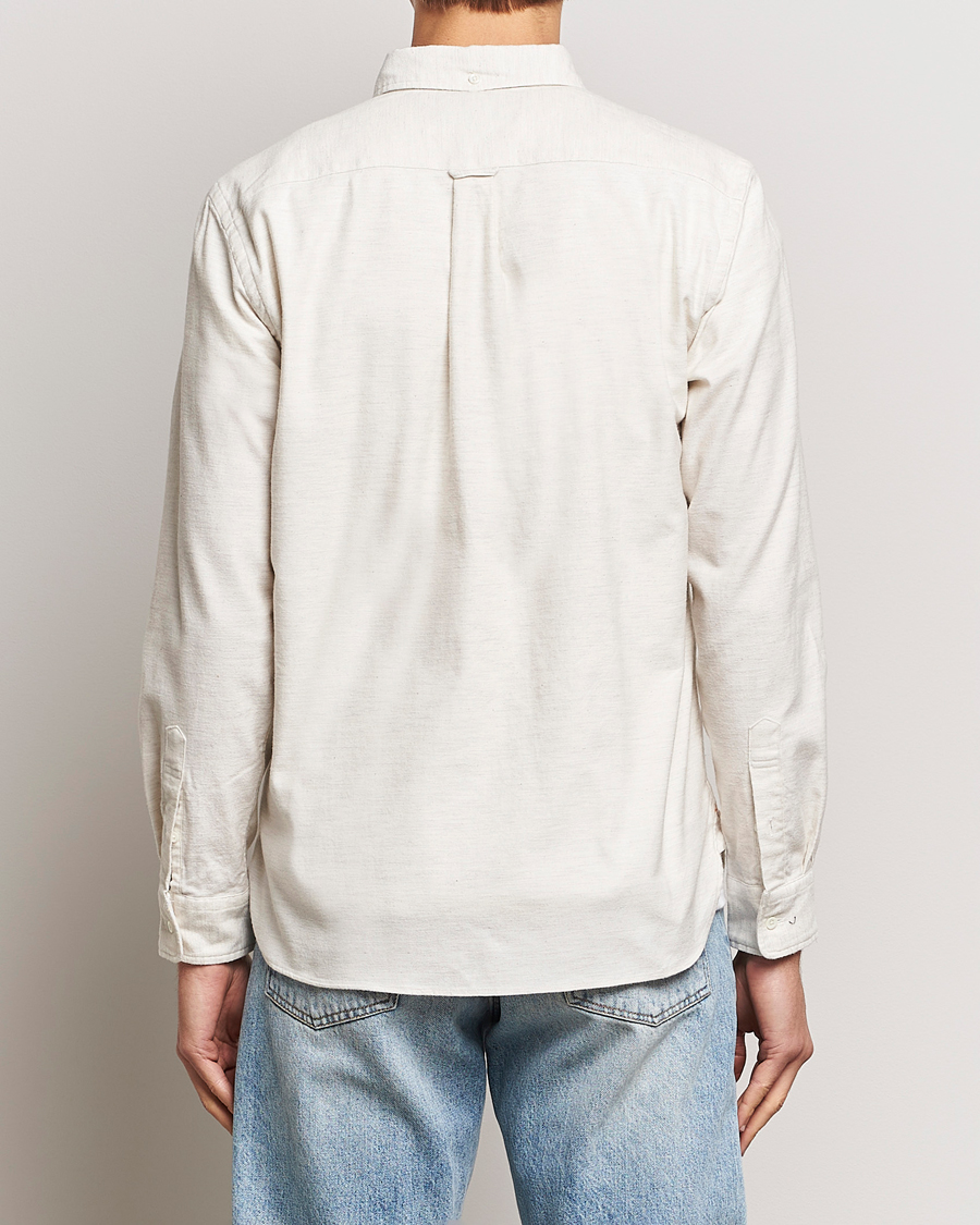 Herre | Skjorter | BEAMS PLUS | Flannel Button Down Shirt Off White