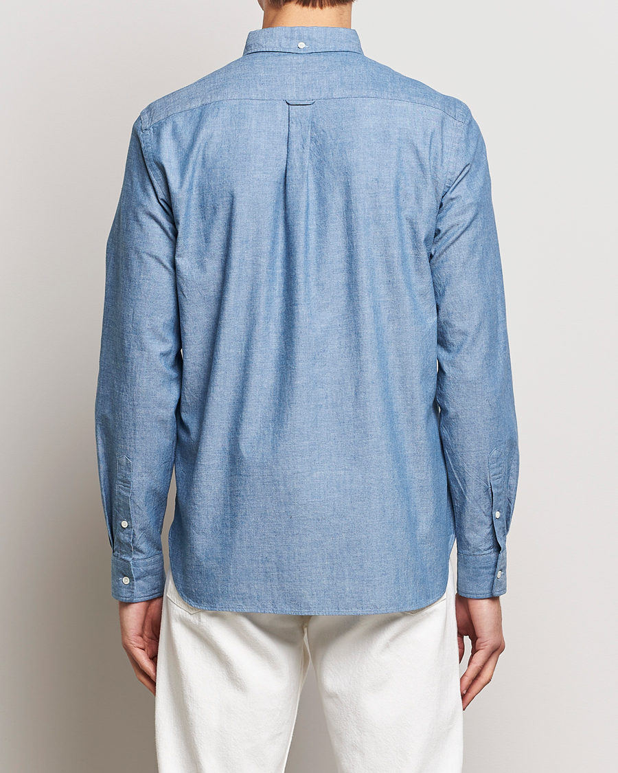 Herre | Skjorter | BEAMS PLUS | Chambray Button Down Shirt Blue