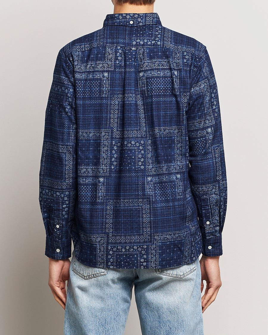 Herre | Skjorter | BEAMS PLUS | Patchwork Button Down Shirt Indigo