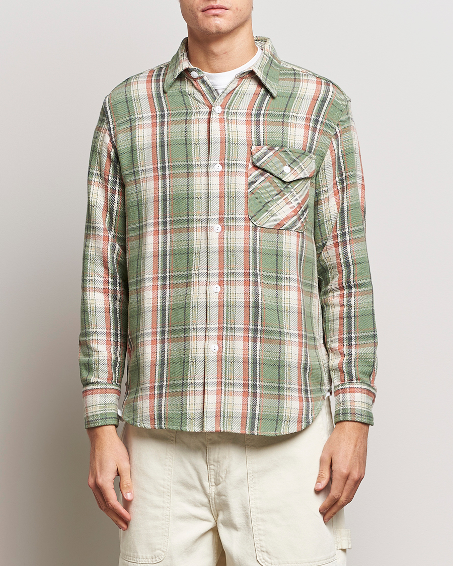 Herre | Skjorter | BEAMS PLUS | Dobby Guide Overshirt Pale Green