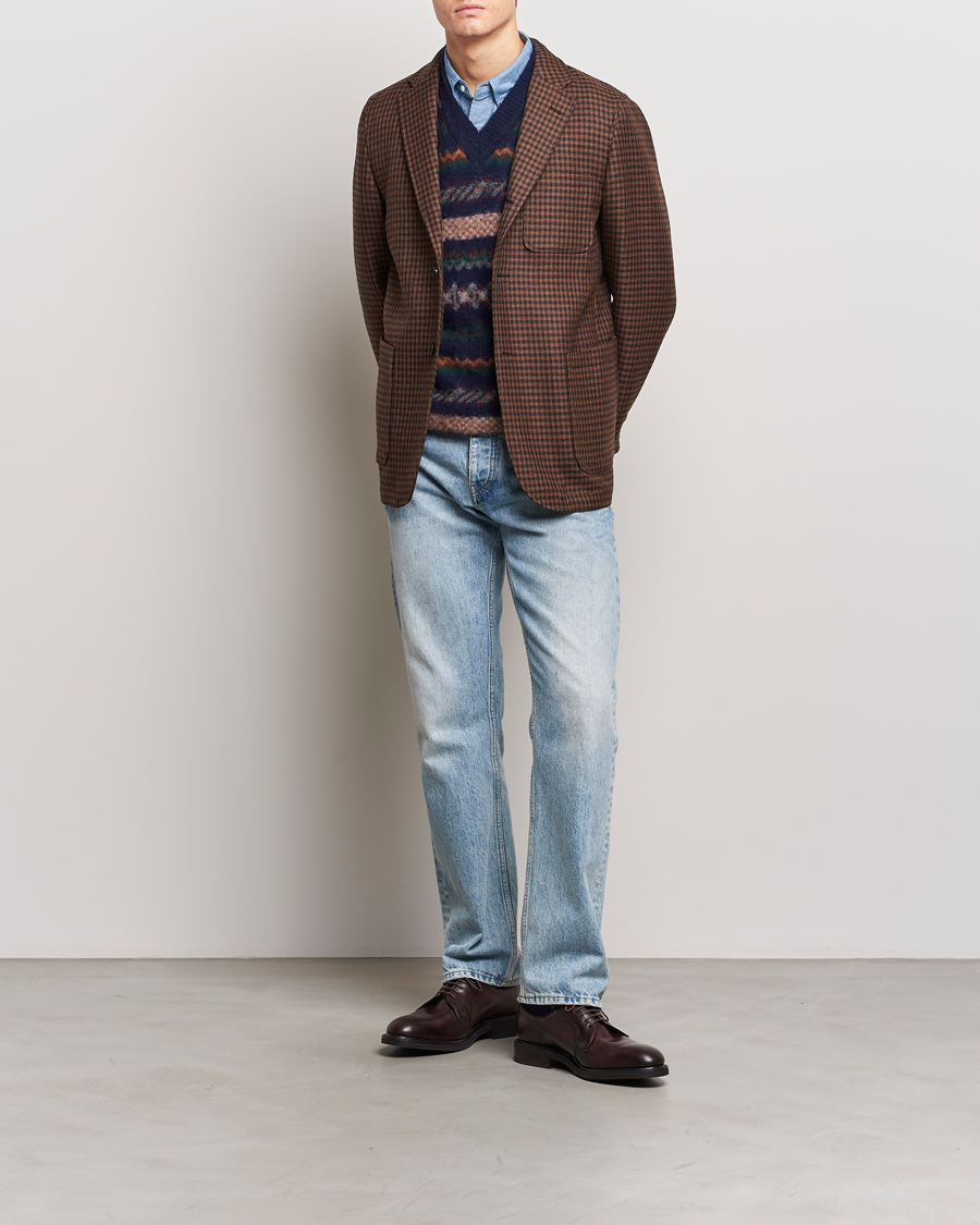 Herre | Dressjakker | BEAMS PLUS | Houndstooth Twill Blazer Brown