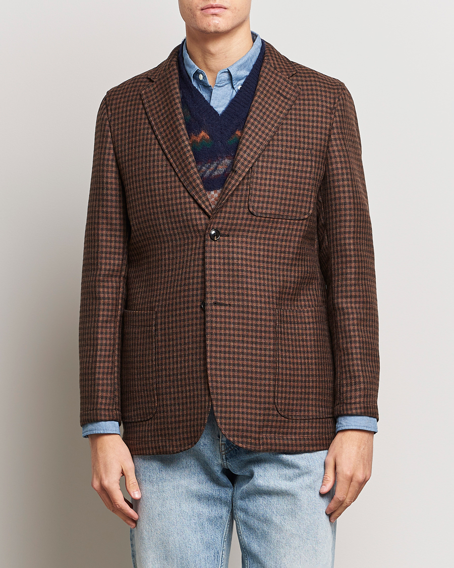 Herre |  | BEAMS PLUS | Houndstooth Twill Blazer Brown