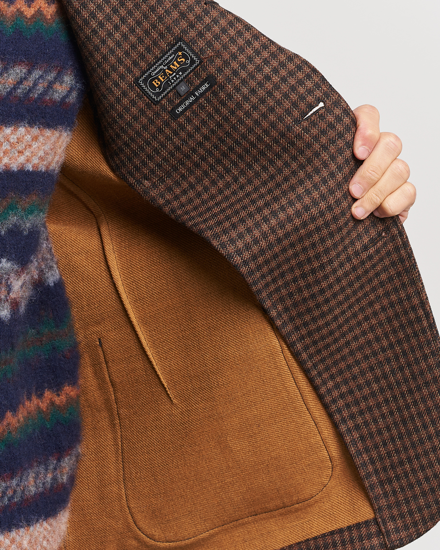 Herre | Dressjakker | BEAMS PLUS | Houndstooth Twill Blazer Brown