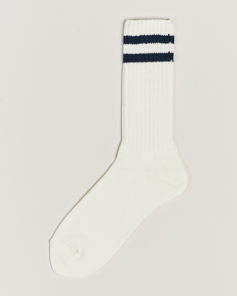 Herre | Undertøy | BEAMS PLUS | BEAMS PLUSSchool Boy SocksWhite/Navy