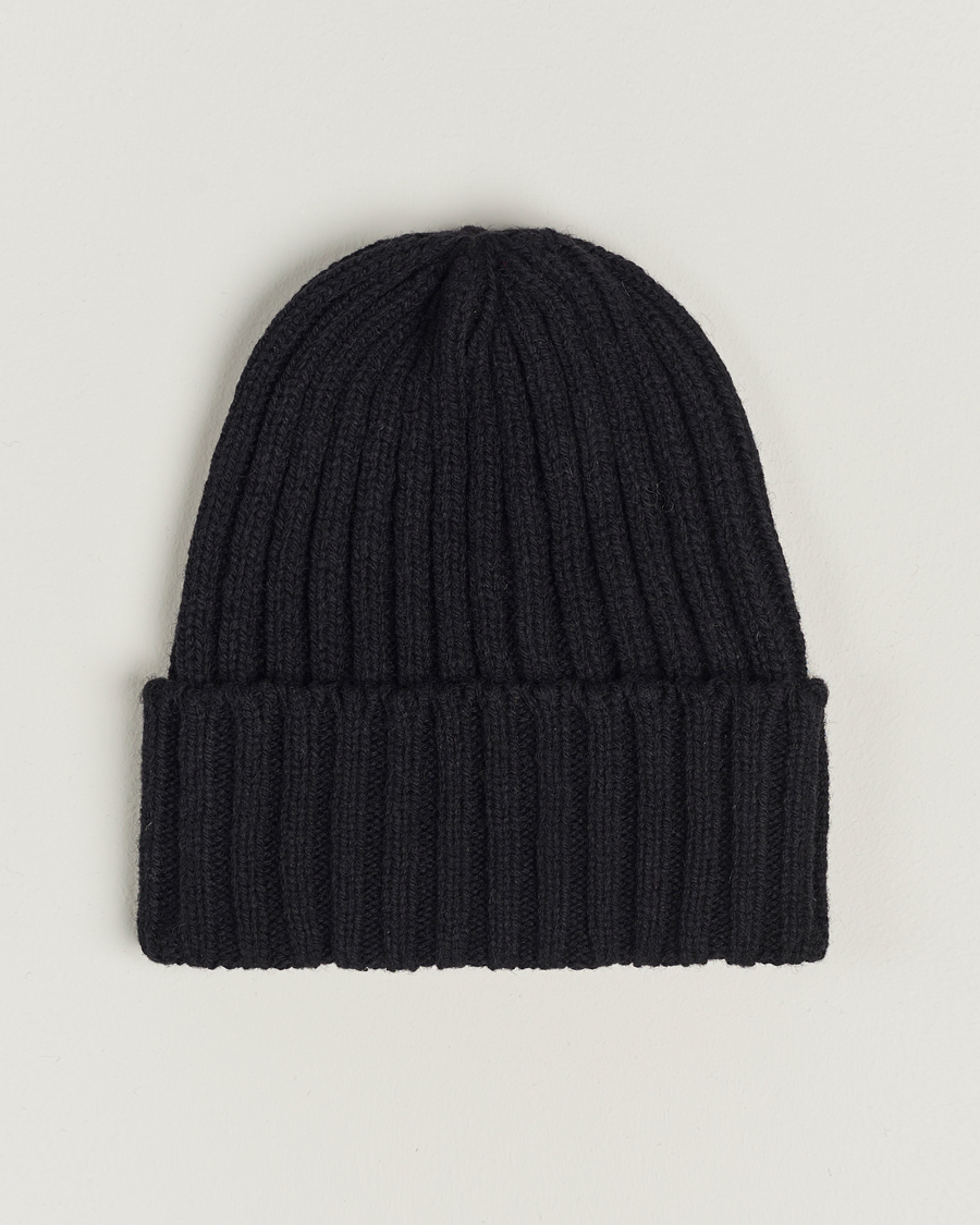 Herre | BEAMS PLUS Wool Watch Cap Black | BEAMS PLUS | Wool Watch Cap Black