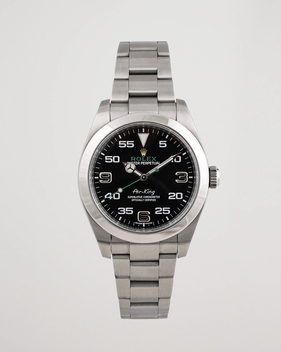 Herre | Rolex Pre-Owned Air-King Steel Black 116900 | Rolex Pre-Owned | Air-King Steel Black 116900
