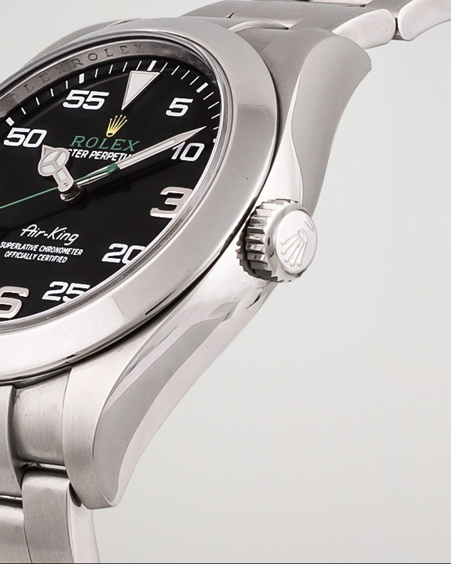 Herre | Rolex Pre-Owned Air-King Steel Black 116900 | Rolex Pre-Owned | Air-King Steel Black 116900