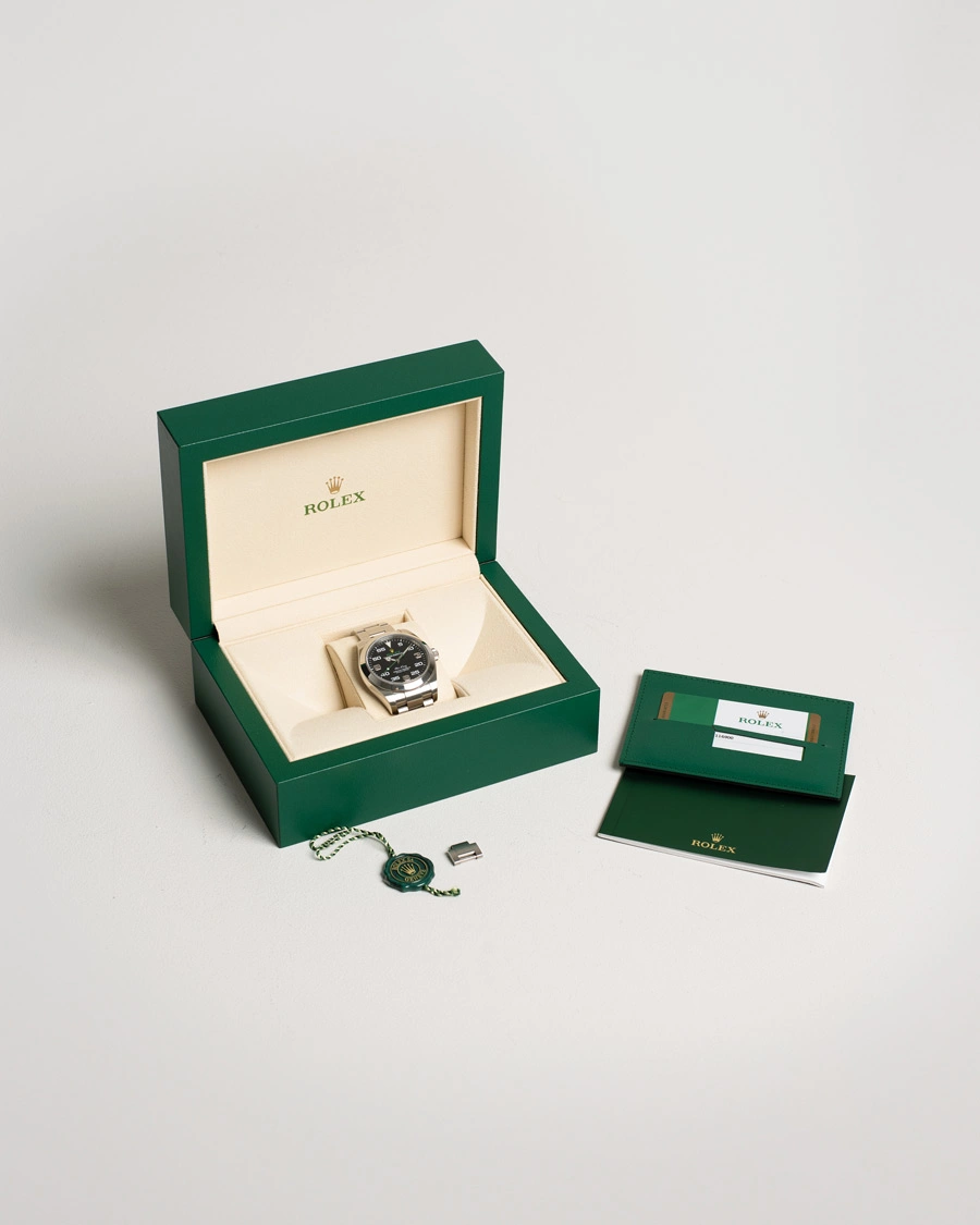 Herre | Rolex Pre-Owned Air-King Steel Black 116900 | Rolex Pre-Owned | Air-King Steel Black 116900