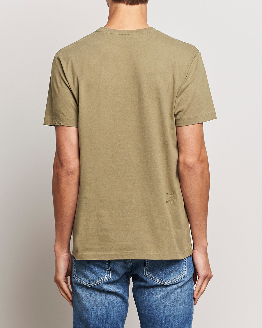 Herre | T-Shirts | FRAME | Logo T-Shirt Khaki Green