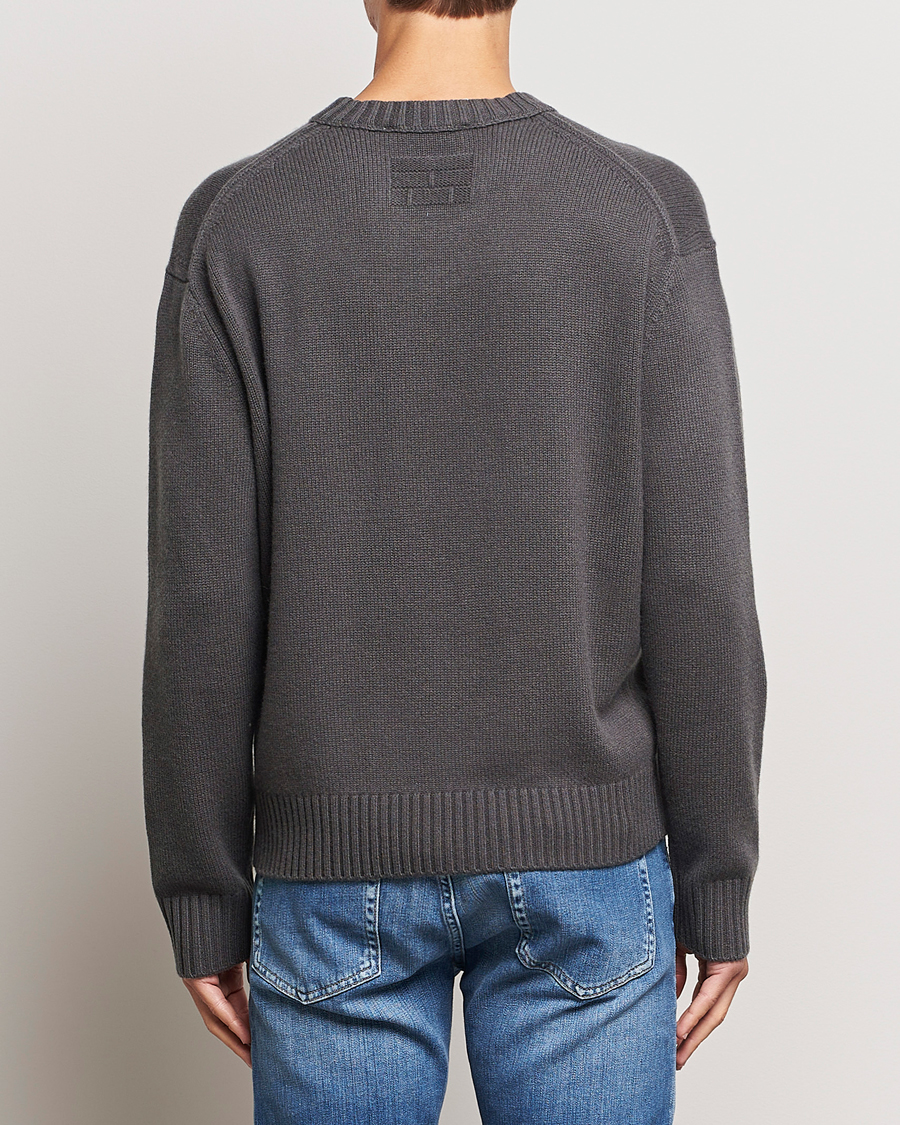 Herre | Gensere | FRAME | Cashmere Sweater Charcoal Grey