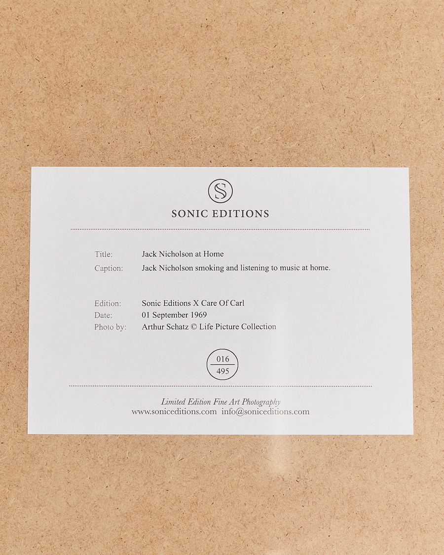 Herre | Bilder | Sonic Editions | Framed Jack Nicholson At Home