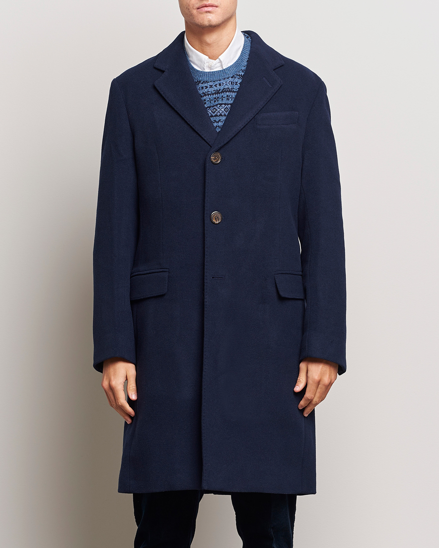 Herre |  | Polo Ralph Lauren | Paddock Wool Melton Coat Navy