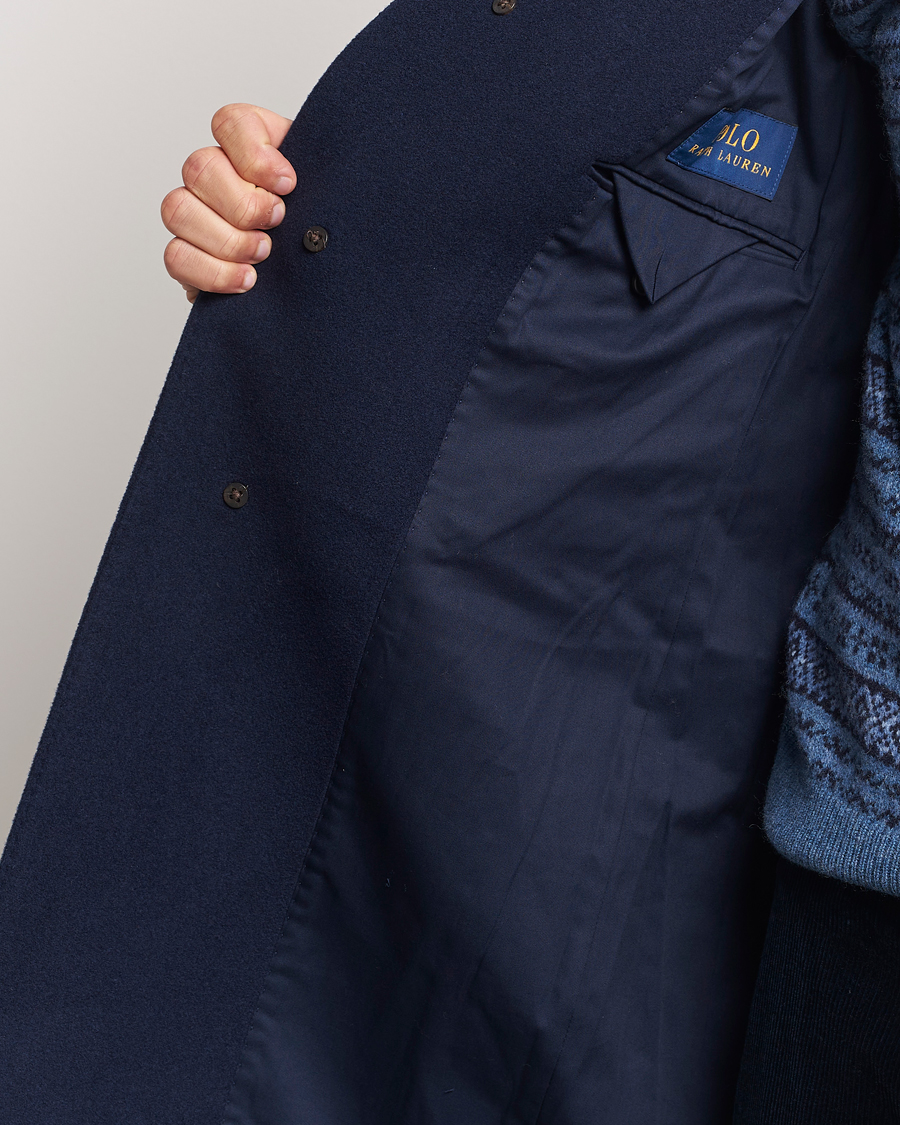 Herre | Jakker | Polo Ralph Lauren | Paddock Wool Coat Navy
