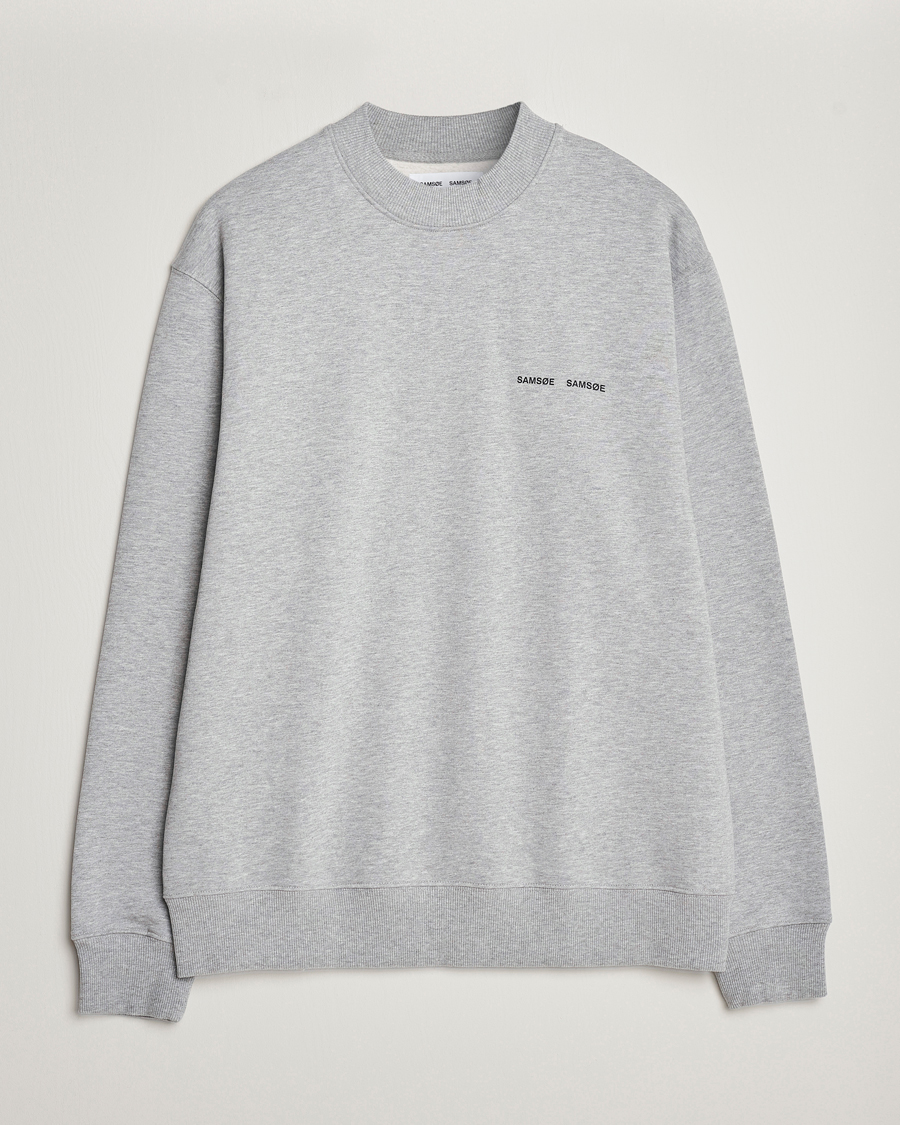 Herre | Gensere | Samsøe Samsøe | Norsbro Crew Neck Sweatshirt Grey Melange