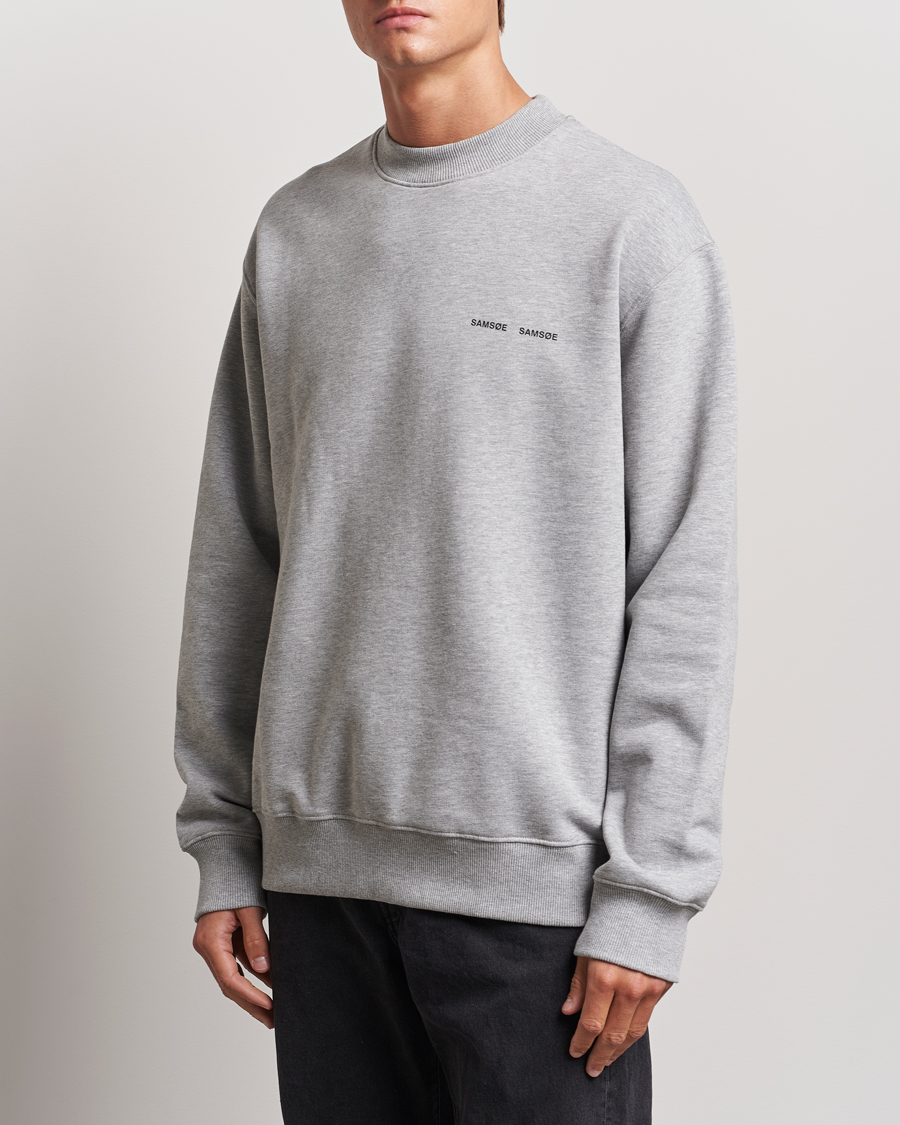 Herre | Avdelinger | Samsøe Samsøe | Norsbro Crew Neck Sweatshirt Grey Melange