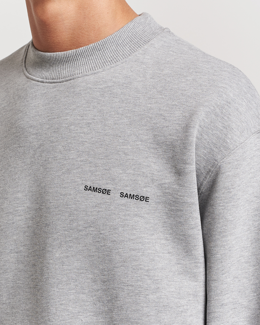 Herre | Gensere | Samsøe Samsøe | Norsbro Crew Neck Sweatshirt Grey Melange