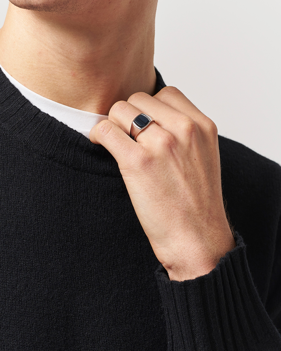 Herr |  | Tom Wood | Kay Blue Hawk Eye Ring Silver