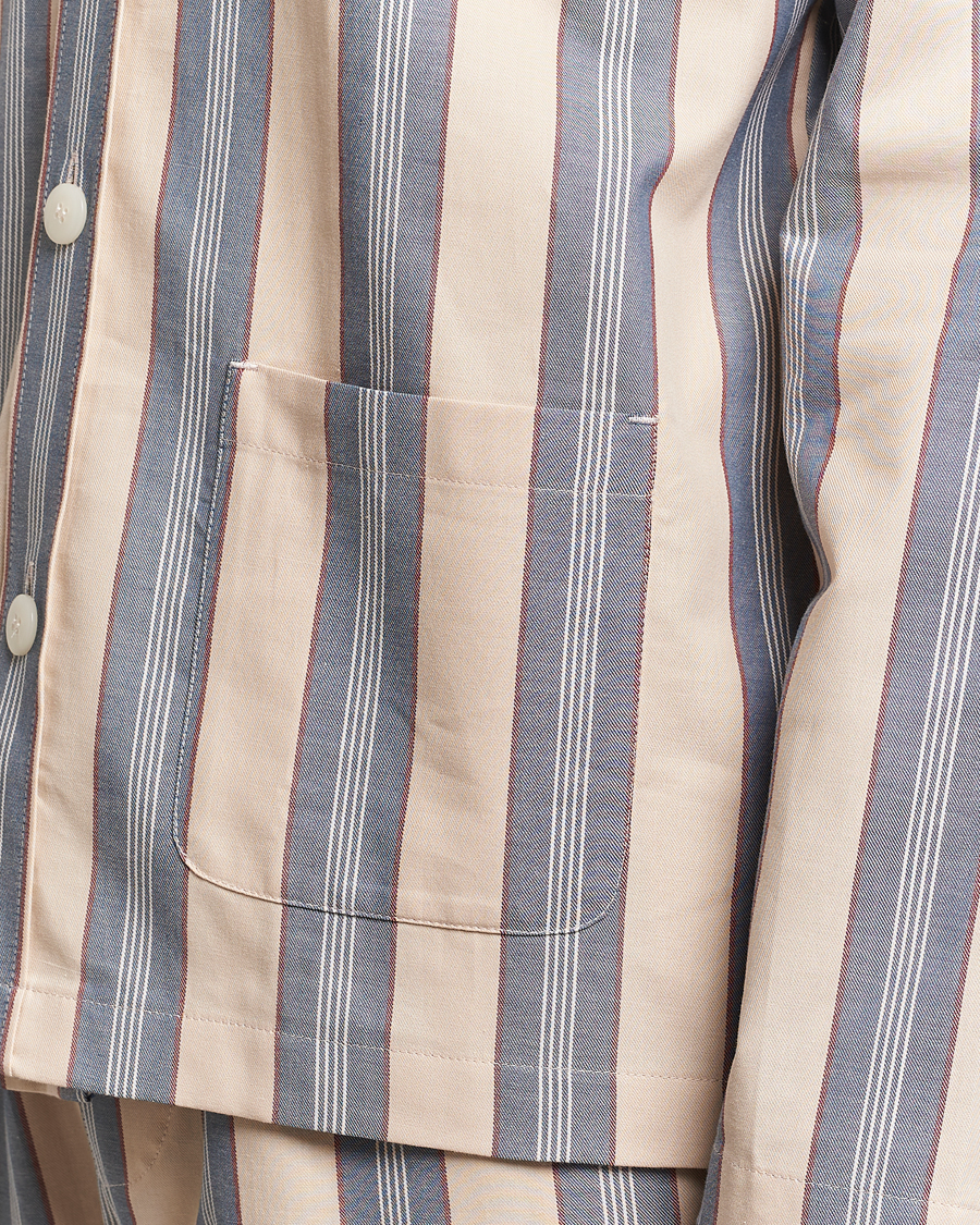 Herre | Pyjamaser og badekåper | Nufferton | Uno Old School Pyjama Set Beige/Blue