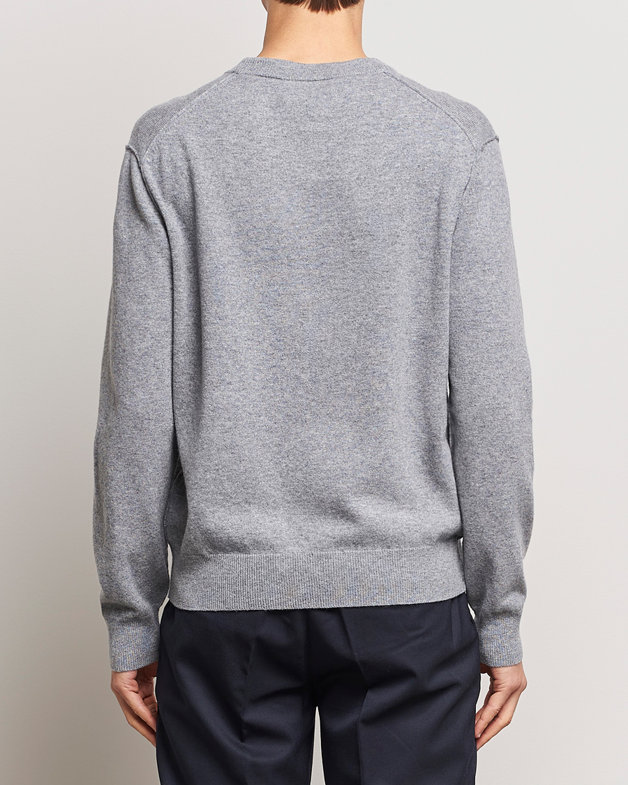 Herre | Gensere | Filippa K | 93 Knitted Lambswool Crew Neck Sweater Grey Melange