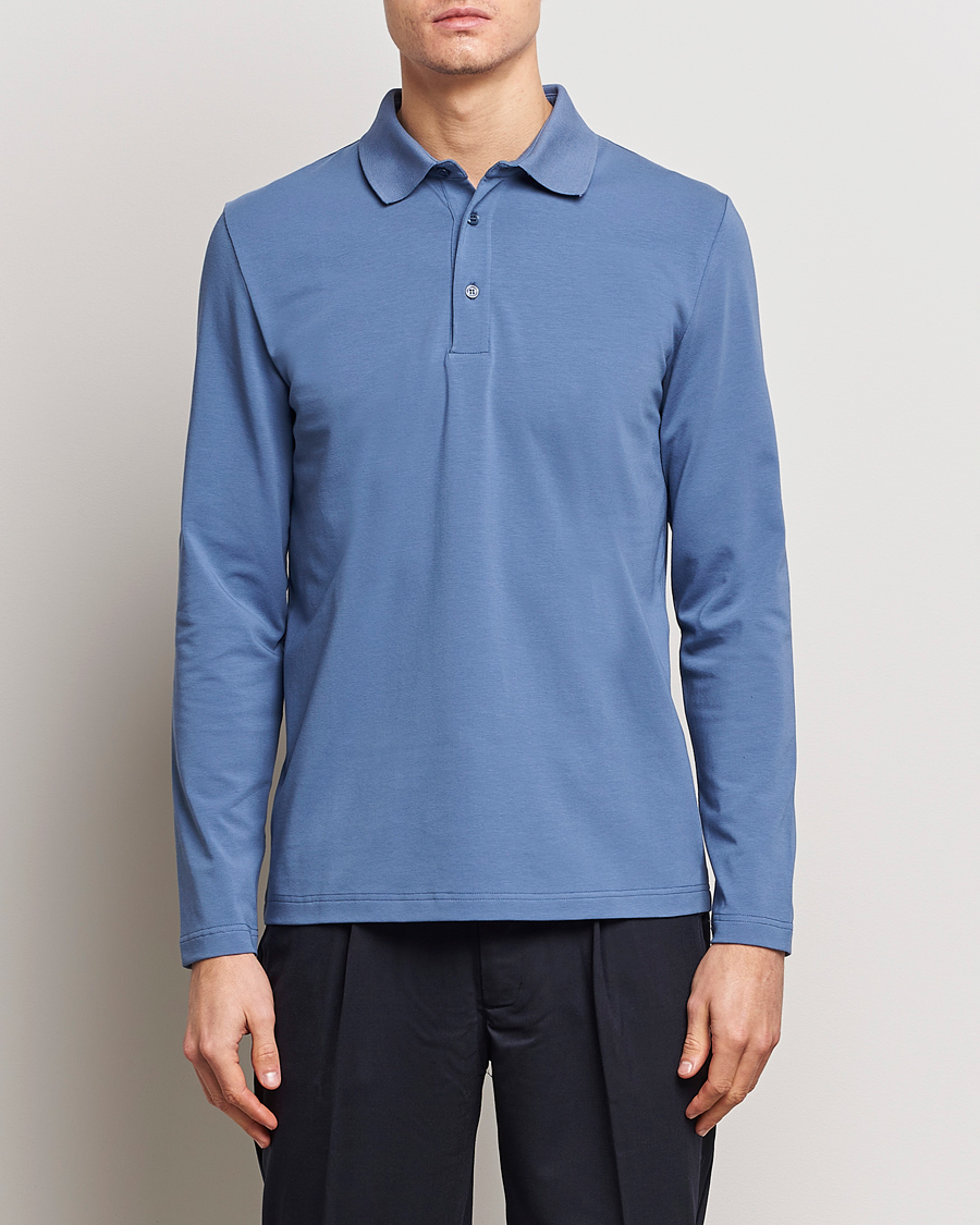 Herre |  | Filippa K | Luke Lycra Poloshirt Paris Blue