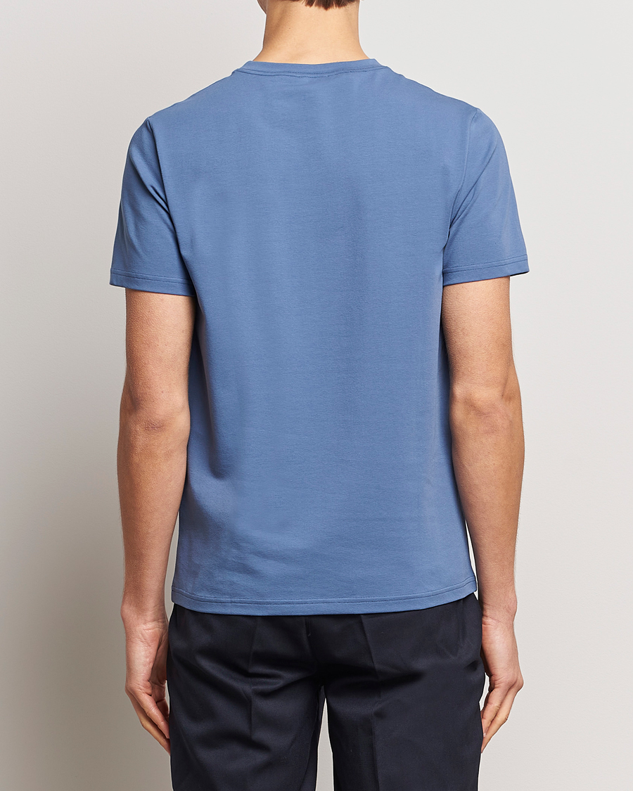 Herre | T-Shirts | Filippa K | Soft Lycra T-Shirt Paris Blue
