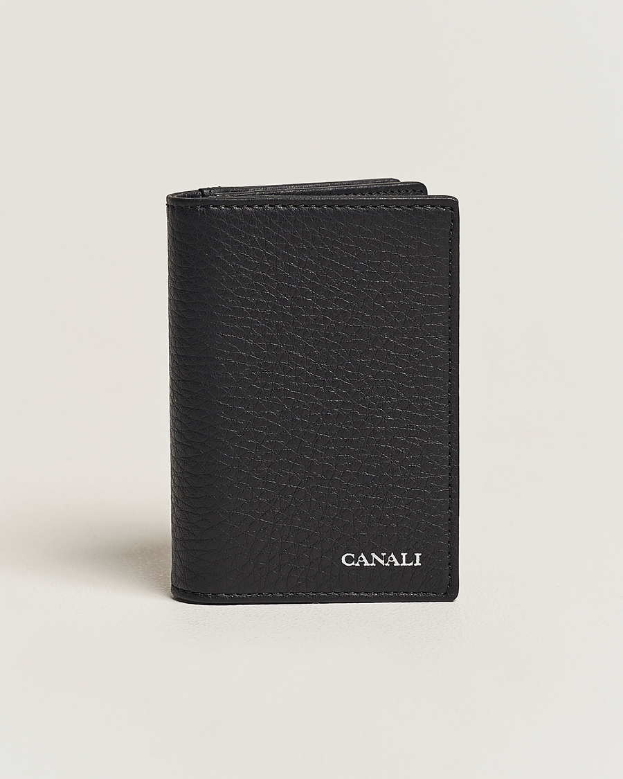 Herre | Vanlige lommebøker | Canali | Grain Leather Billfold Black