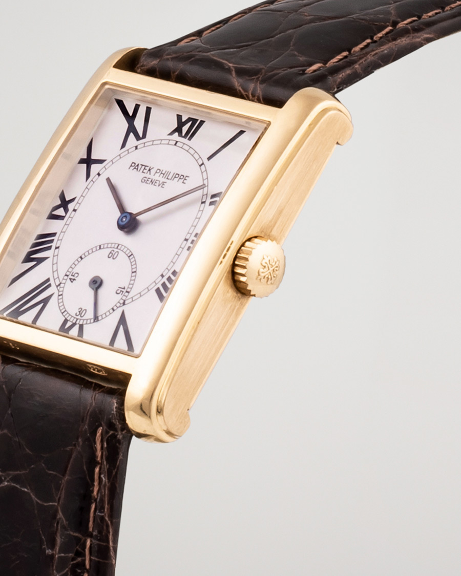 Herre | Patek Philippe Pre-Owned Gondolo 18K 5014J-013 Gold White | Patek Philippe Pre-Owned | Gondolo 18K 5014J-013 Gold White