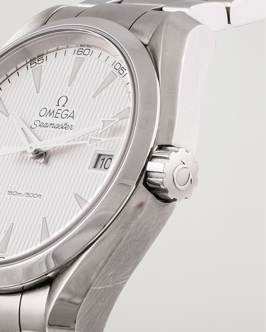 Herre | Omega Pre-Owned Seamaster Aqua Terra Steel White | Omega Pre-Owned | Seamaster Aqua Terra Steel White