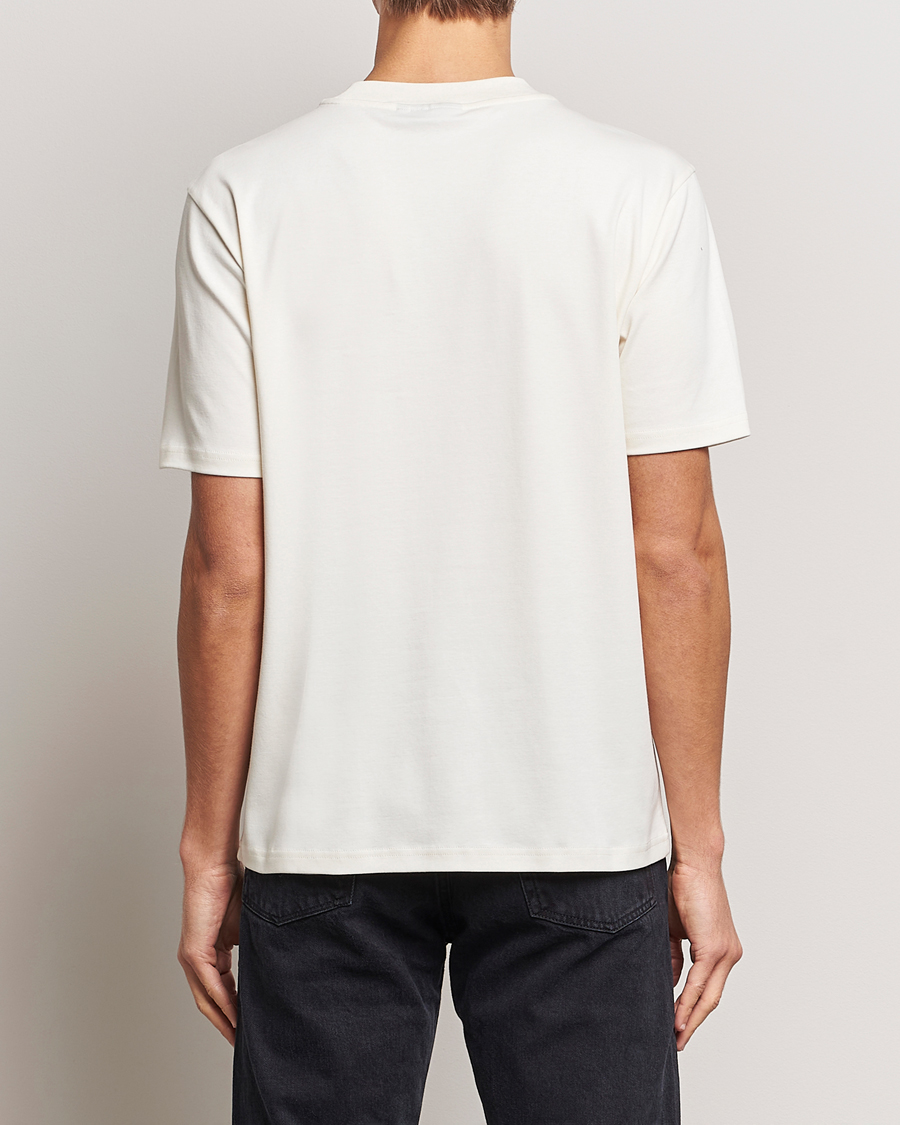 Herre | T-Shirts | J.Lindeberg | Adnan Logo Mock Neck T-Shirt Cloud White