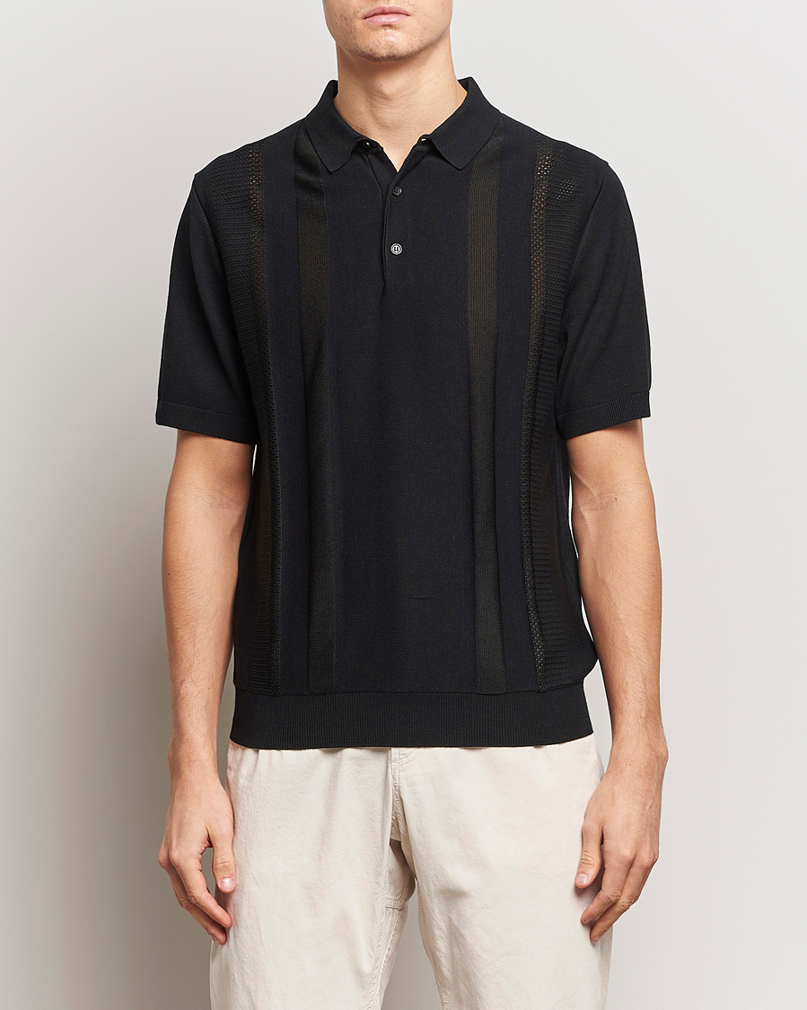 Herre | Salg | J.Lindeberg | Ryce Texture Blocking Polo Black