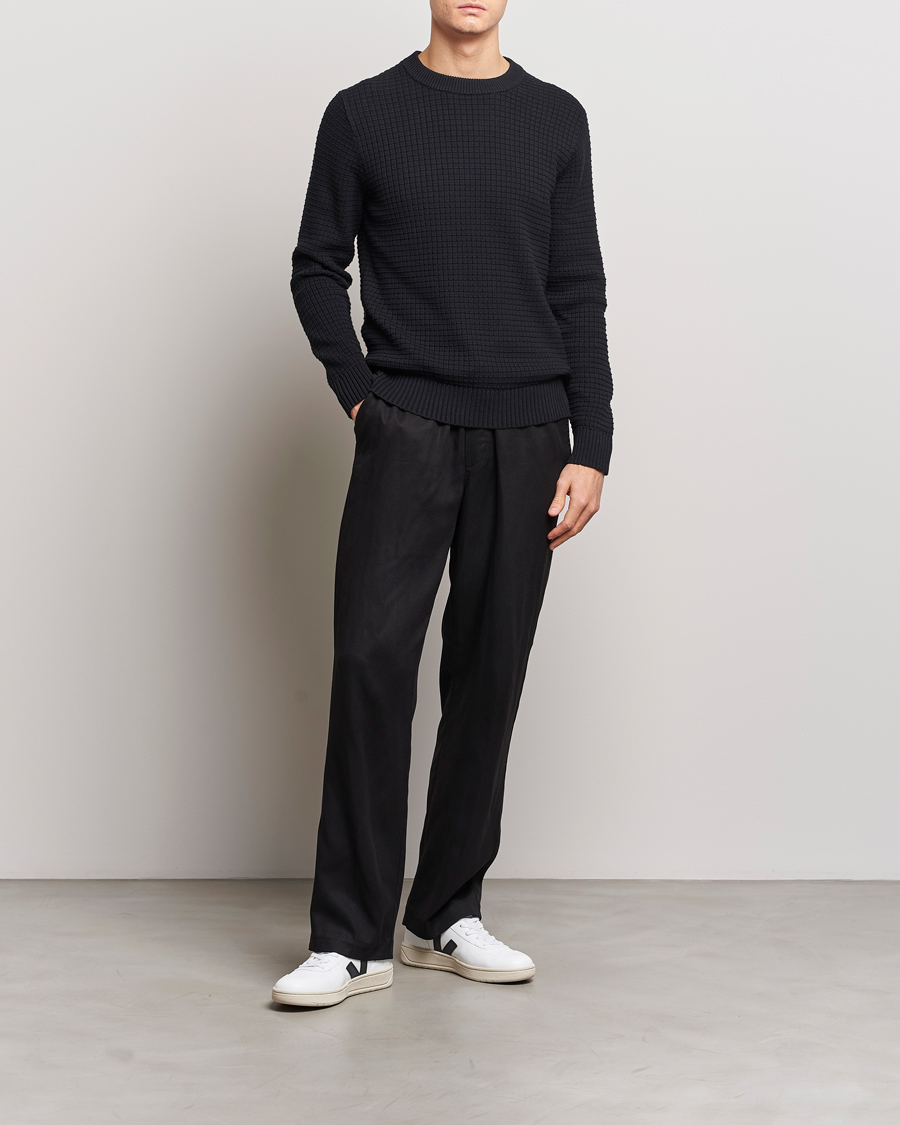 Herre | Gensere | J.Lindeberg | Archer Structure Sweater Black