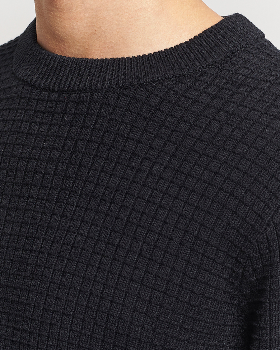 Herre | Gensere | J.Lindeberg | Archer Structure Sweater Black
