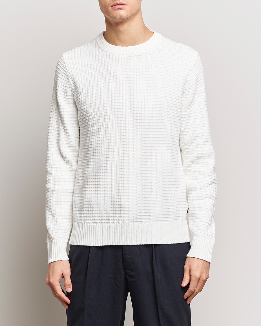 Herre | Salg | J.Lindeberg | Archer Structure Sweater Cloud White