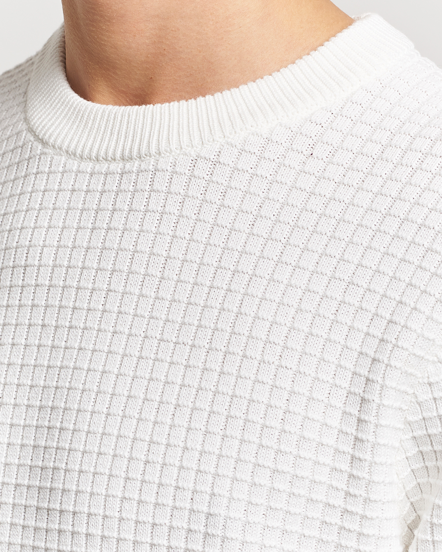 Herre | Gensere | J.Lindeberg | Archer Structure Sweater Cloud White