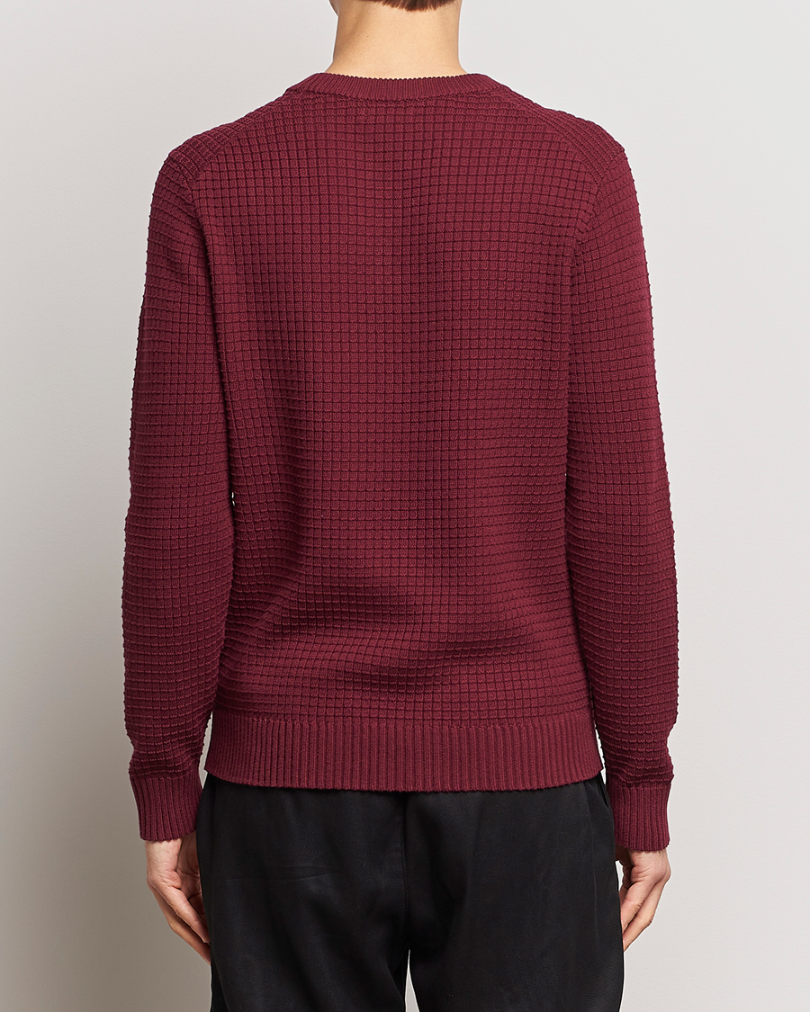 Herre | Gensere | J.Lindeberg | Archer Structure Sweater Zinfandel