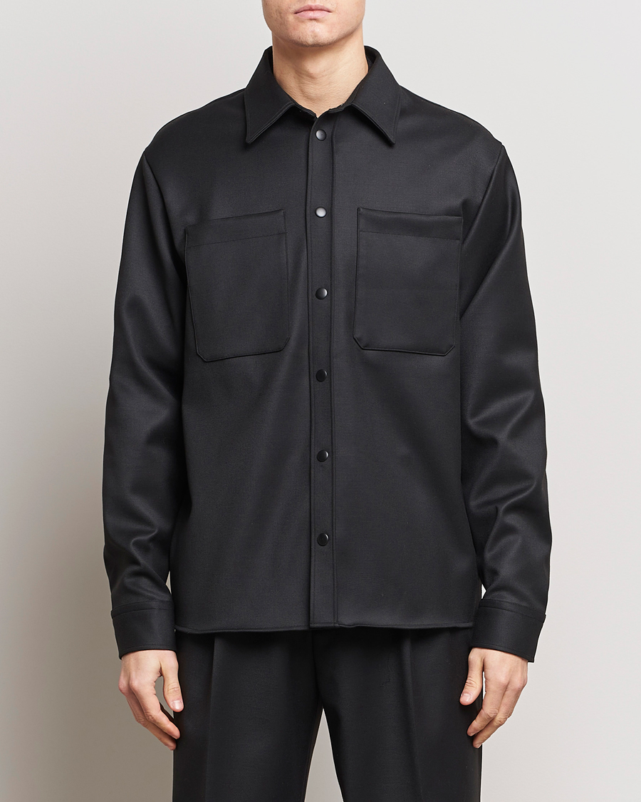 Herre | Jakker | J.Lindeberg | Coen Double Face Overshirt Black