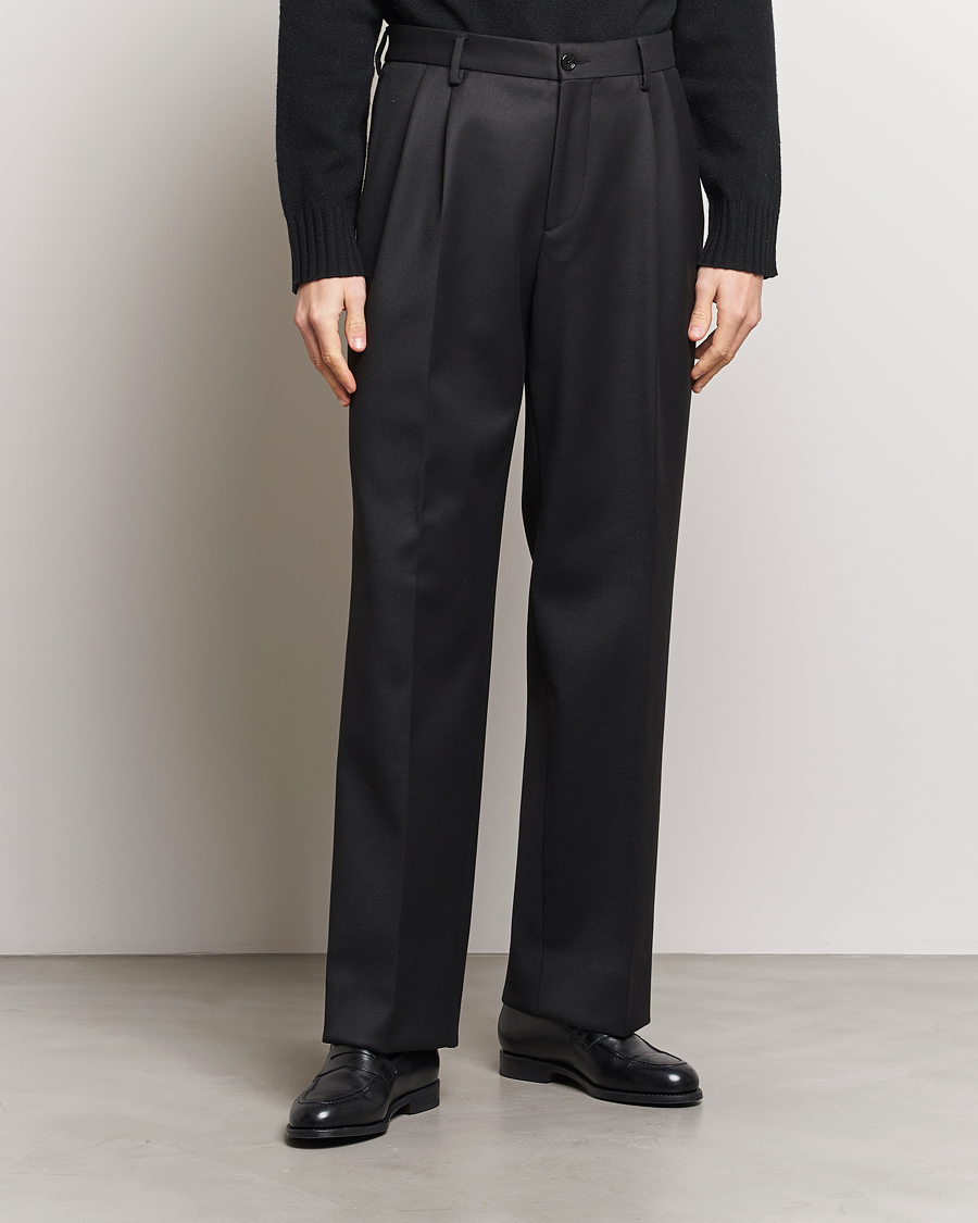 Herre | Bukser | J.Lindeberg | Haij Double Pleat Pants Black