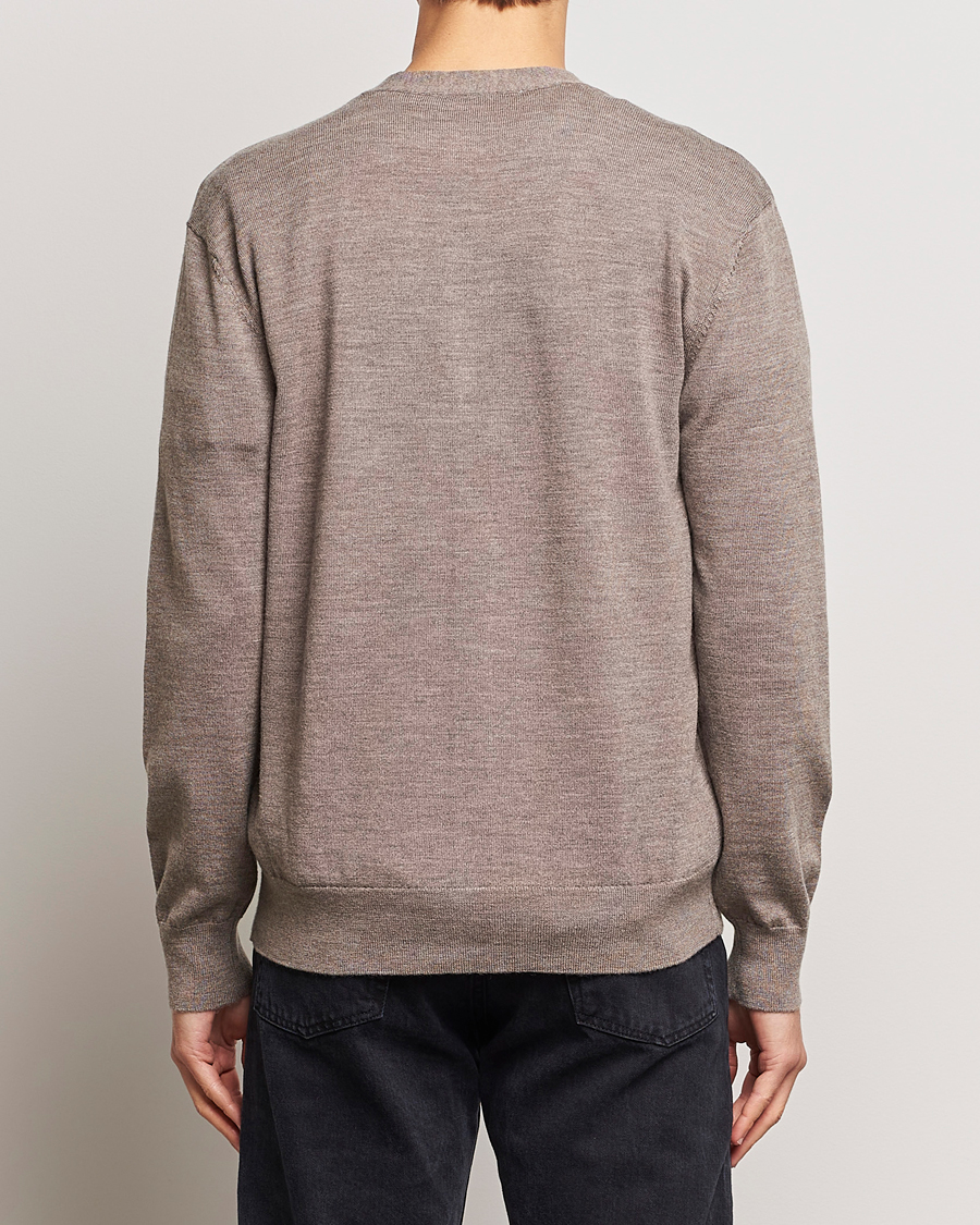 Herre | Gensere | A Day's March | Oca Merino Cardigan Taupe Melange